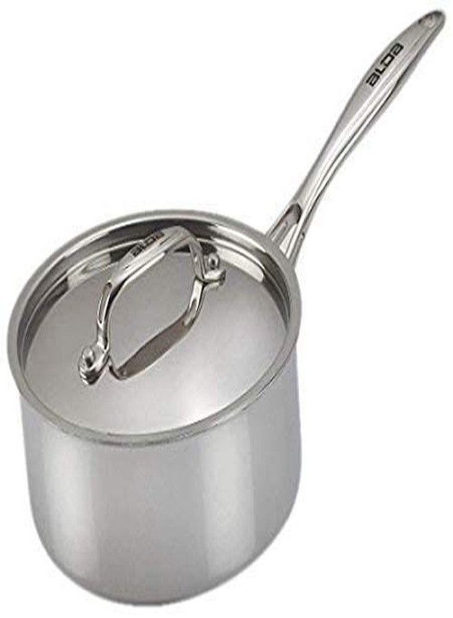Alda Tri Ply Stainless Steel Sauce Pan + Lid, 16cm, Silver - Image 1